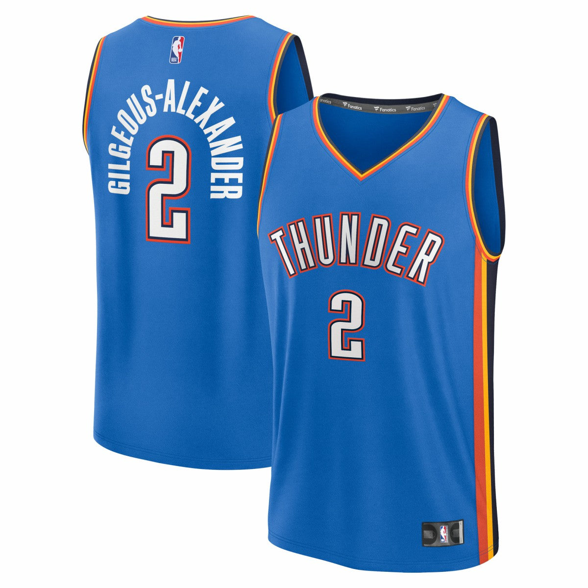 NBA Shai Gilgeous-Alexander Oklahoma City Thunder Fast Break Replica Player Jersey