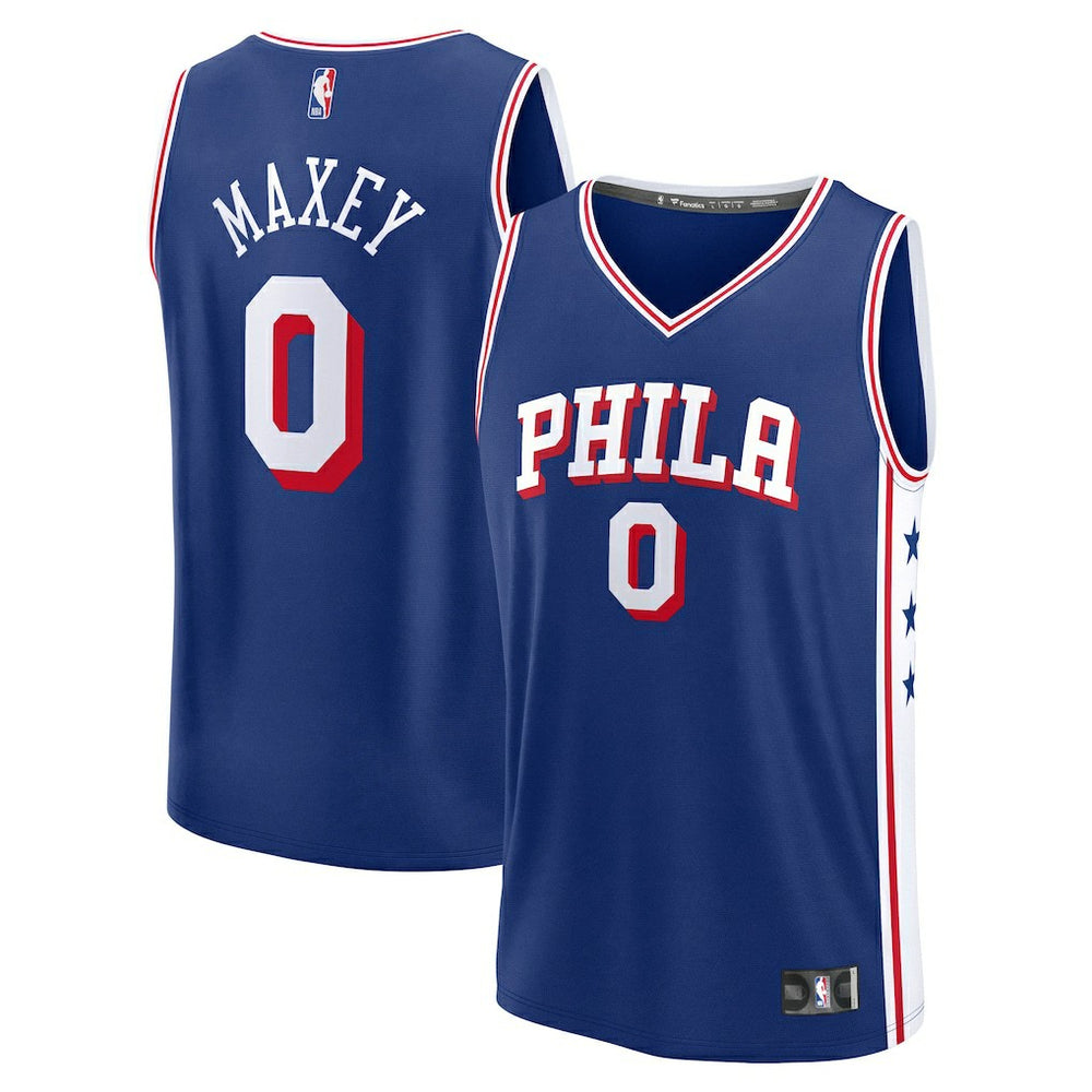 NBA Tyrese Maxey Philadelphia 76ers Fast Break Replica Player Jersey