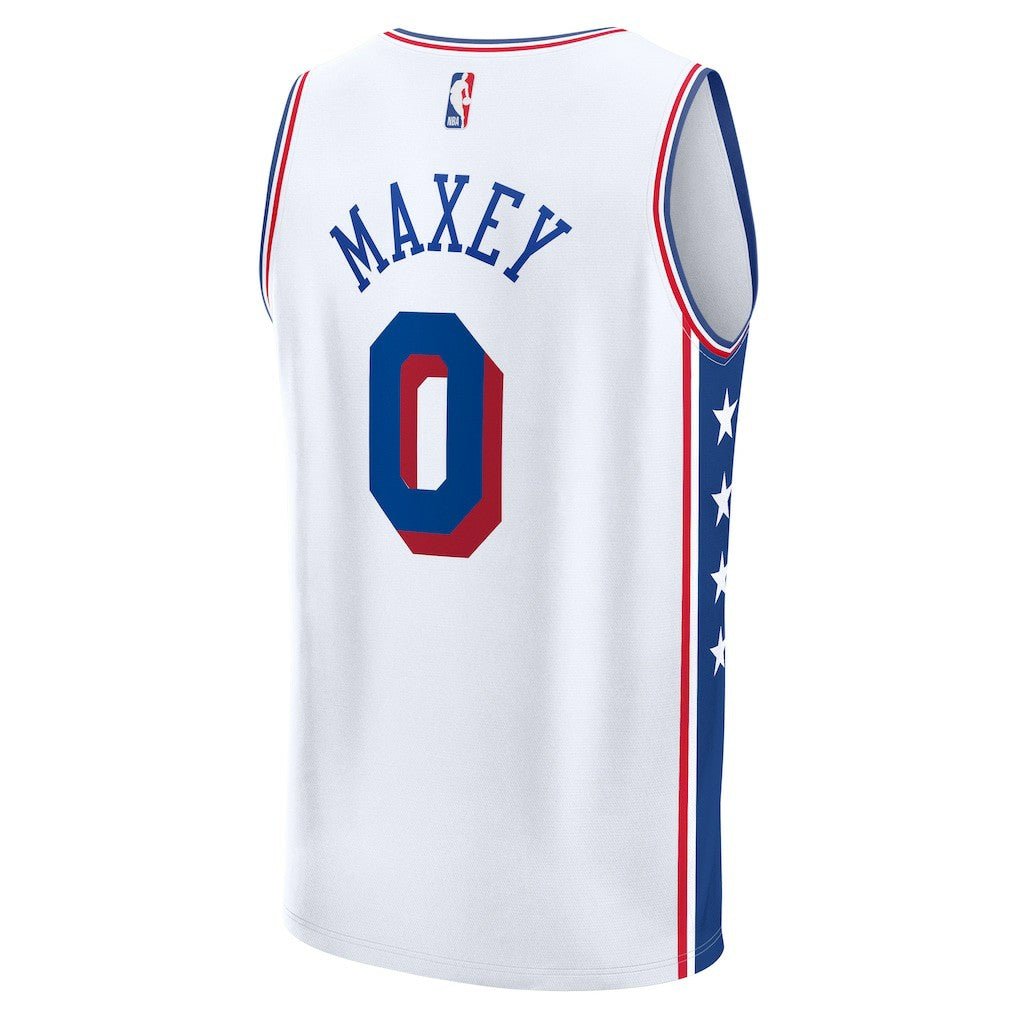 NBA Tyrese Maxey Philadelphia 76ers Fast Break Replica Player Jersey