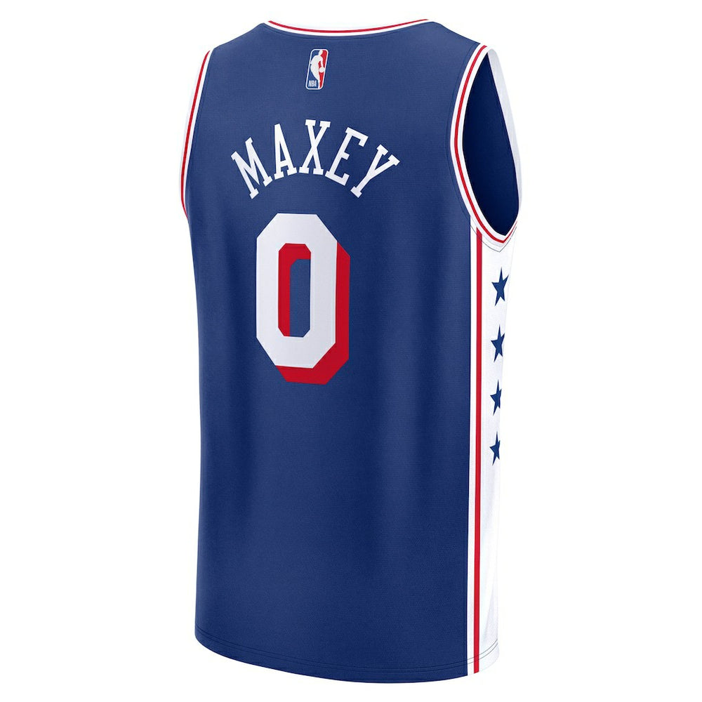 NBA Tyrese Maxey Philadelphia 76ers Youth Fast Break Replica Player Jersey