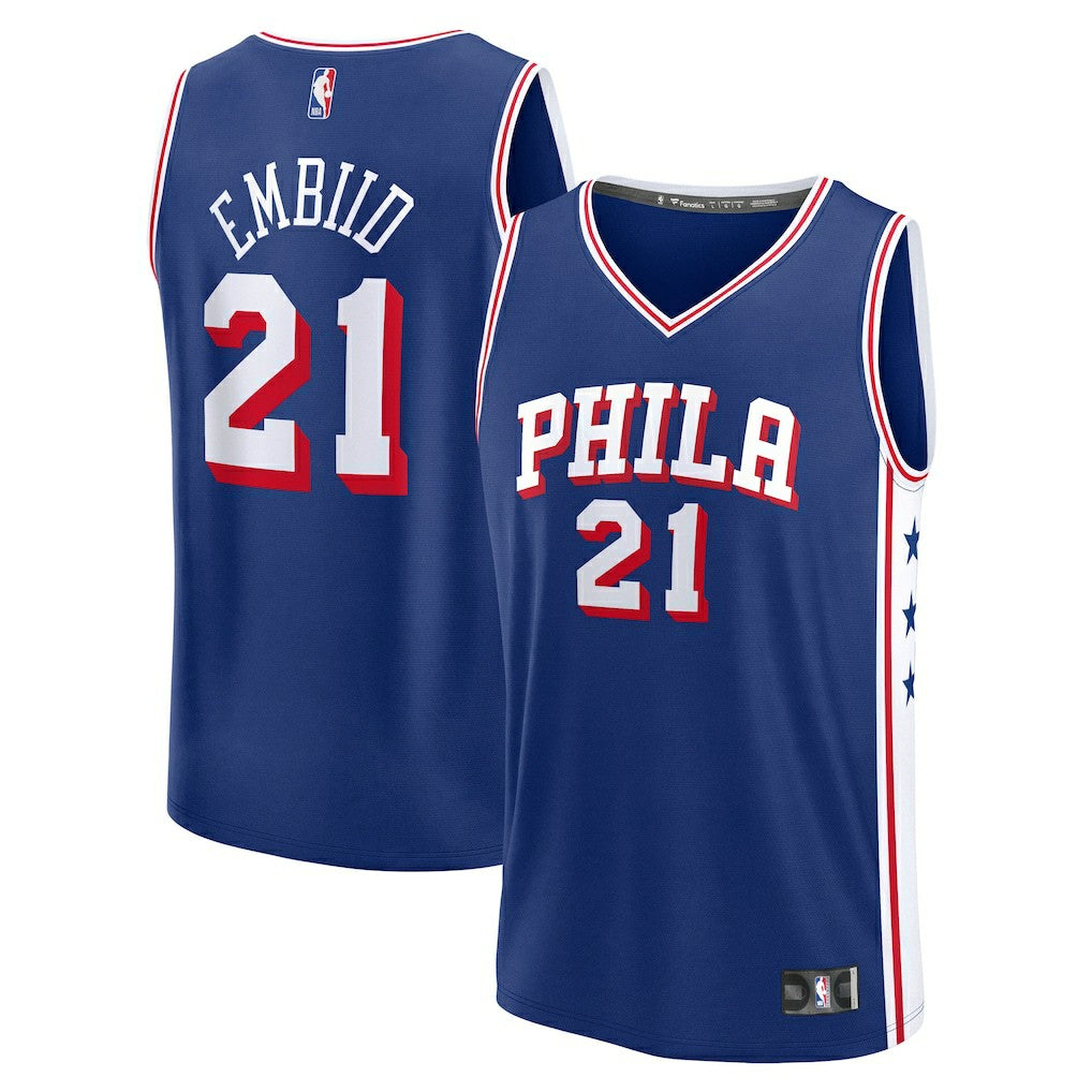 NBA Joel Embiid Philadelphia 76ers Fast Break Replica Player Jersey