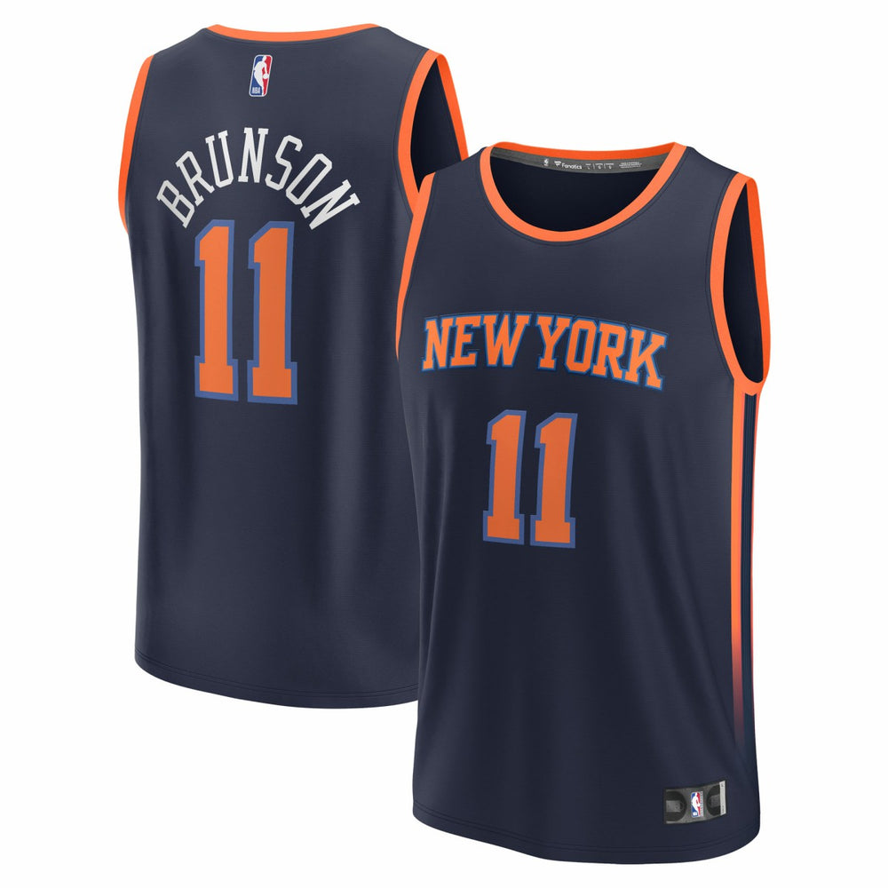 NBA Jalen Brunson New York Knicks Fast Break Replica Player Jersey