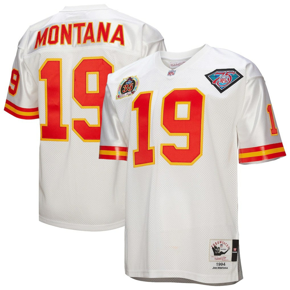 Joe Montana  1994 Authentic Throwback Retired Player Jersey - Kansas City Chiefs