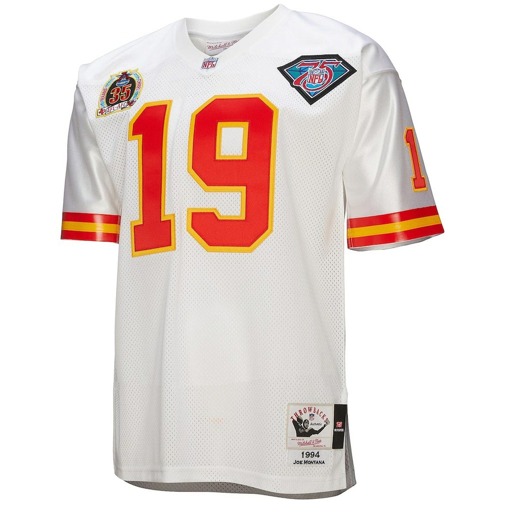 Joe Montana  1994 Authentic Throwback Retired Player Jersey - Kansas City Chiefs
