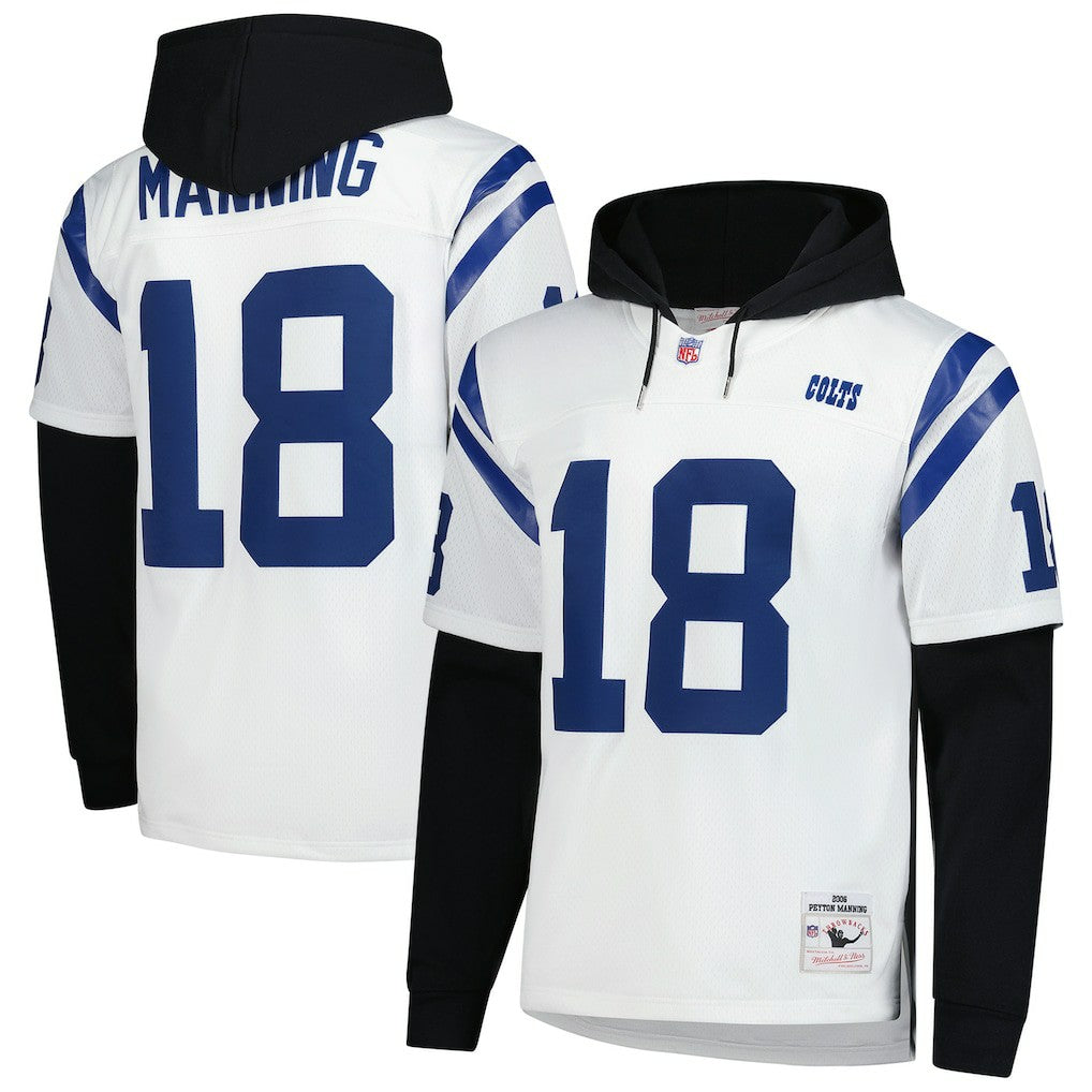 Peyton Manning  Player Name & Number Hoodie Legacy Jersey - Indianapolis Colts