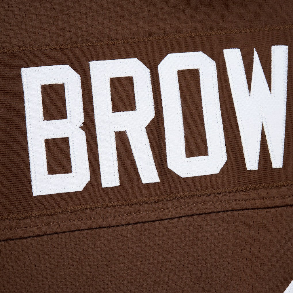 Jim Brown  Player Name & Number Hoodie Legacy Jersey - Cleveland Browns