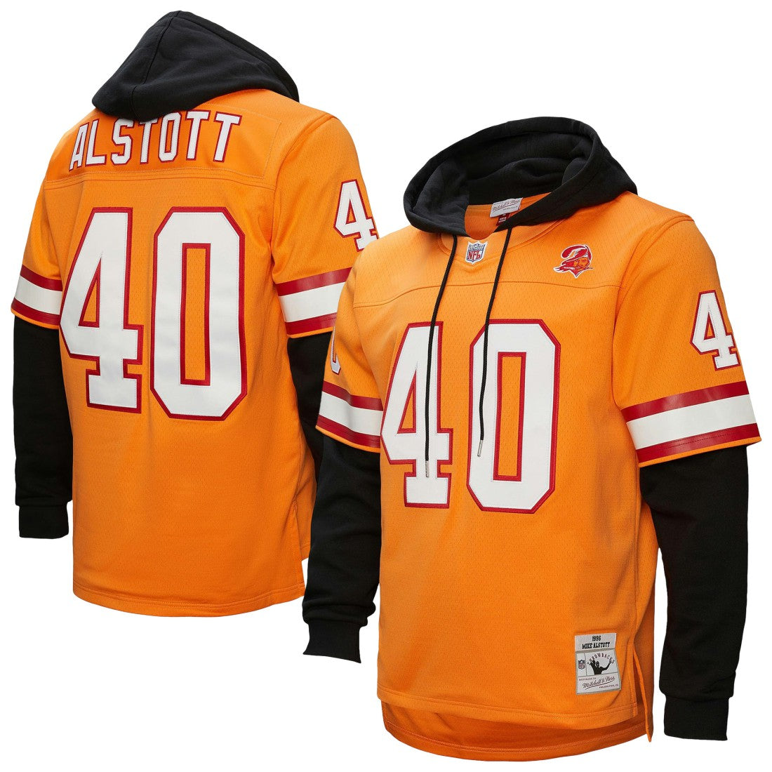 Mike Alstott  Player Name & Number Hoodie Legacy Jersey - Tampa Bay Buccaneers