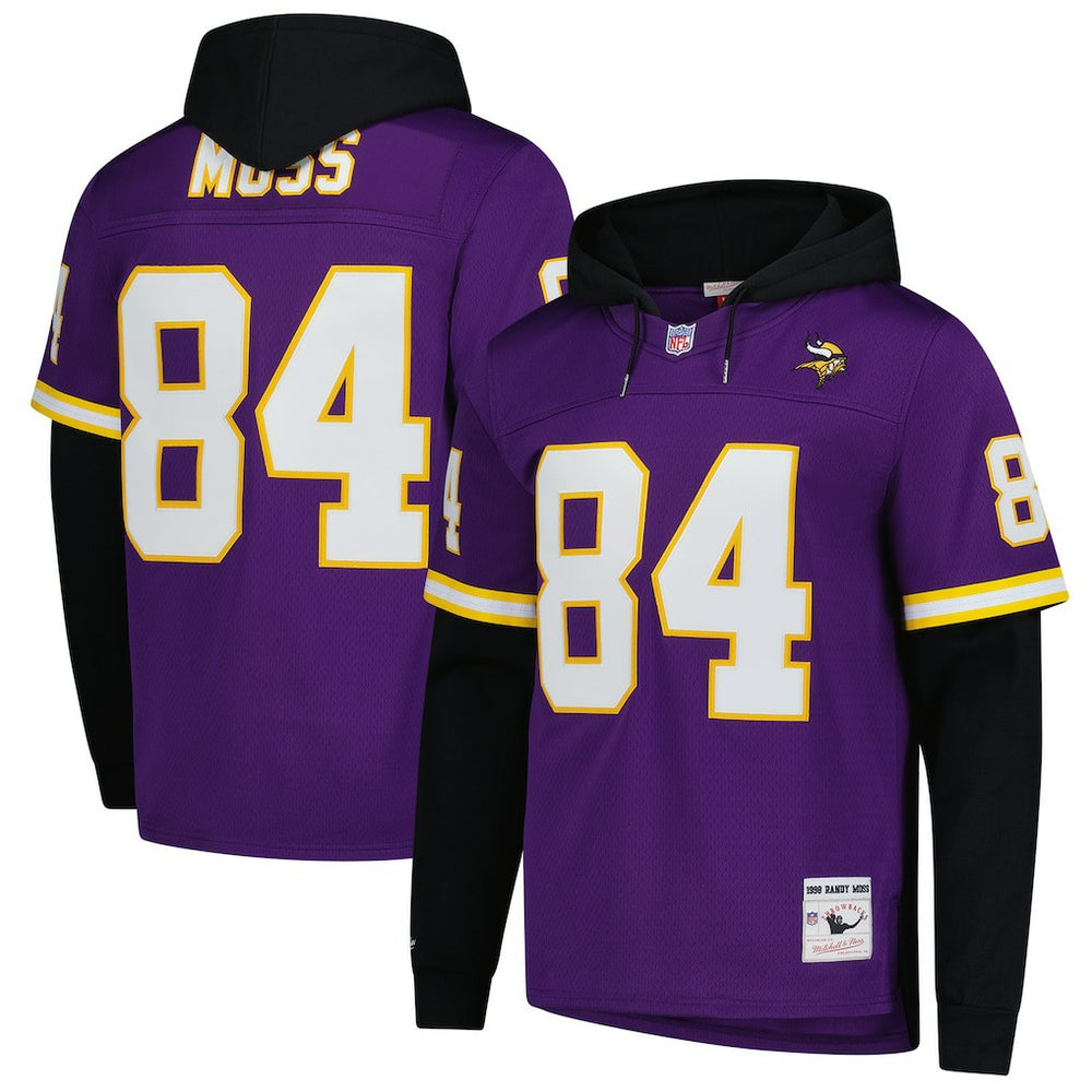 Randy Moss  Player Name & Number Hoodie Legacy Jersey - Minnesota Vikings