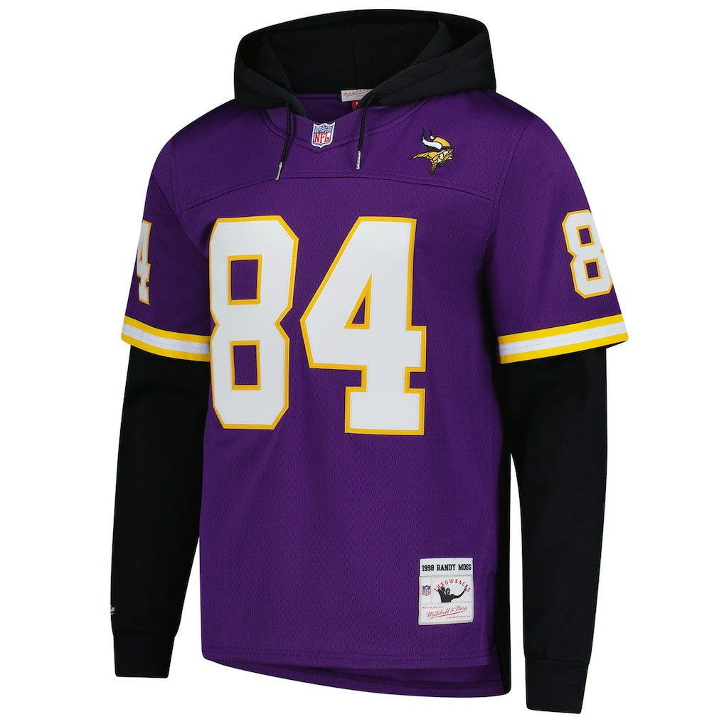 Randy Moss  Player Name & Number Hoodie Legacy Jersey - Minnesota Vikings