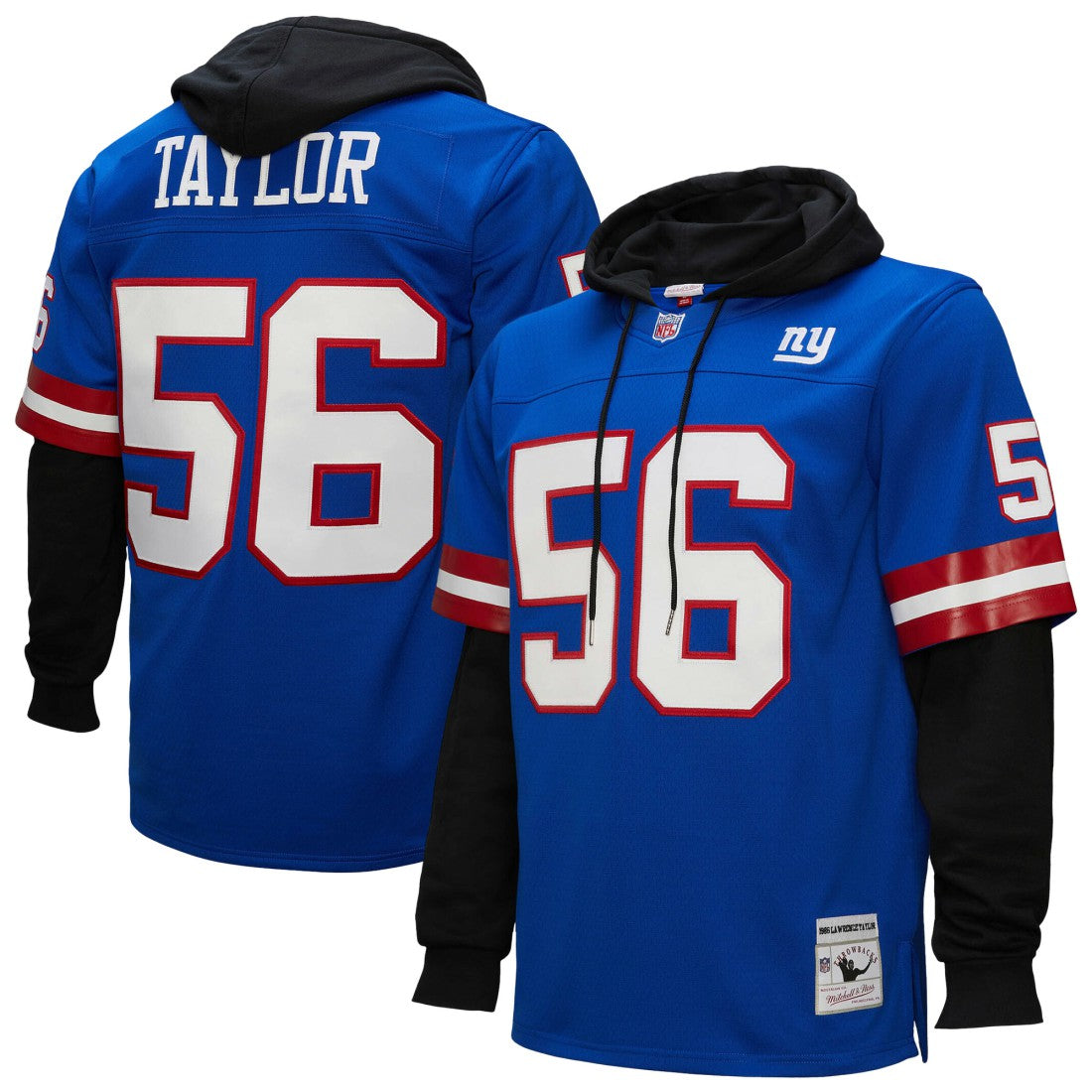 Lawrence Taylor  Player Name & Number Hoodie Legacy Jersey - New York Giants