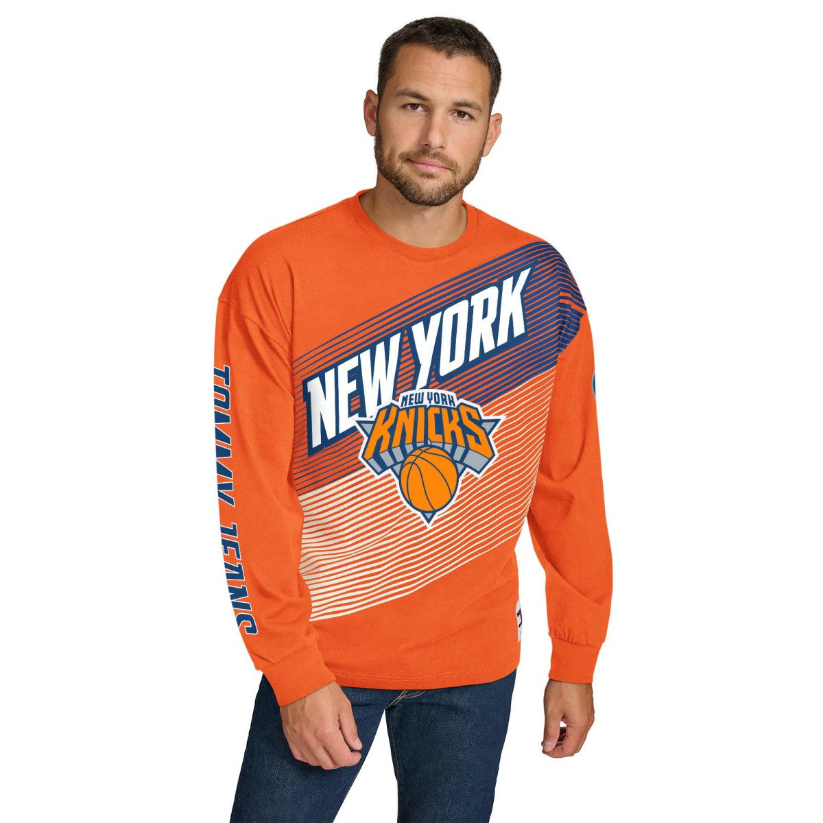NBA New York Knicks Tommy Jeans Lucas Long Sleeve T-Shirt