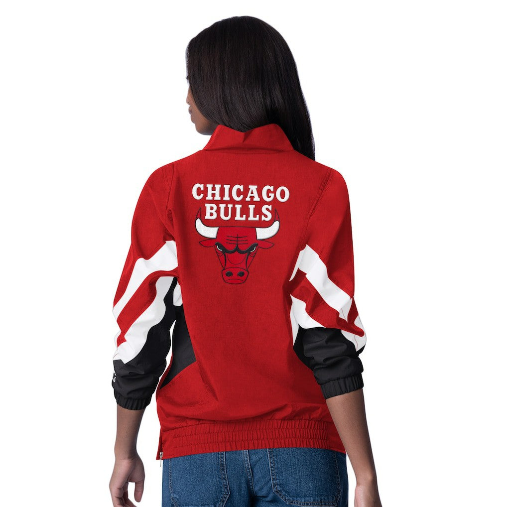 NBA Chicago Bulls Starter Women's Renegade Oxford Half-Zip Jacket