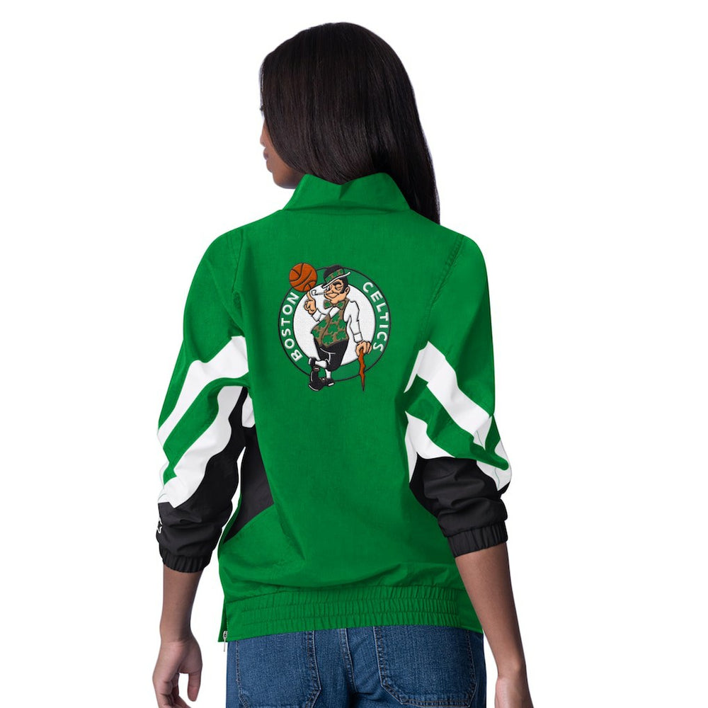 NBA Boston Celtics Starter Women's Renegade Oxford Half-Zip Jacket