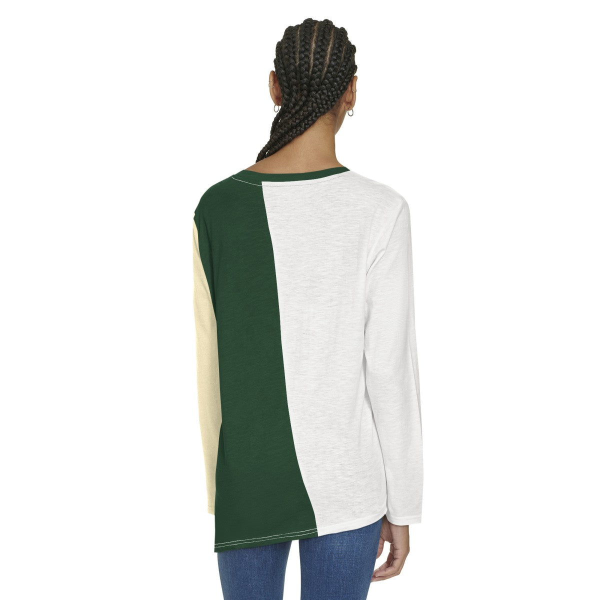 NBA Milwaukee Bucks Tommy Jeans Women's Amelia Color Blocked Long Sleeve T-Shirt