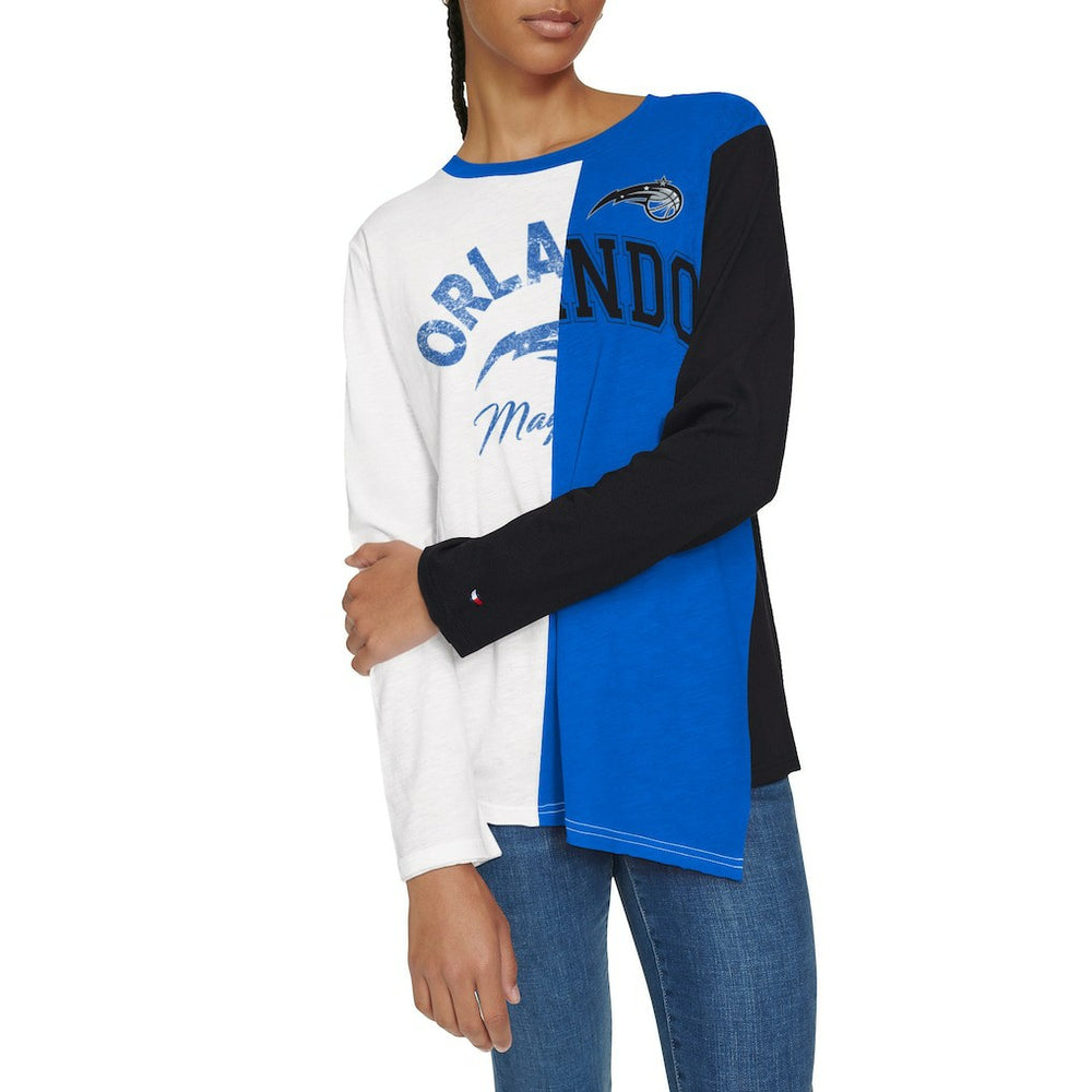 NBA Orlando Magic Tommy Jeans Women's Amelia Color Blocked Long Sleeve T-Shirt