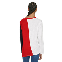 NBA Atlanta Hawks Tommy Jeans Women's Amelia Color Blocked Long Sleeve T-Shirt