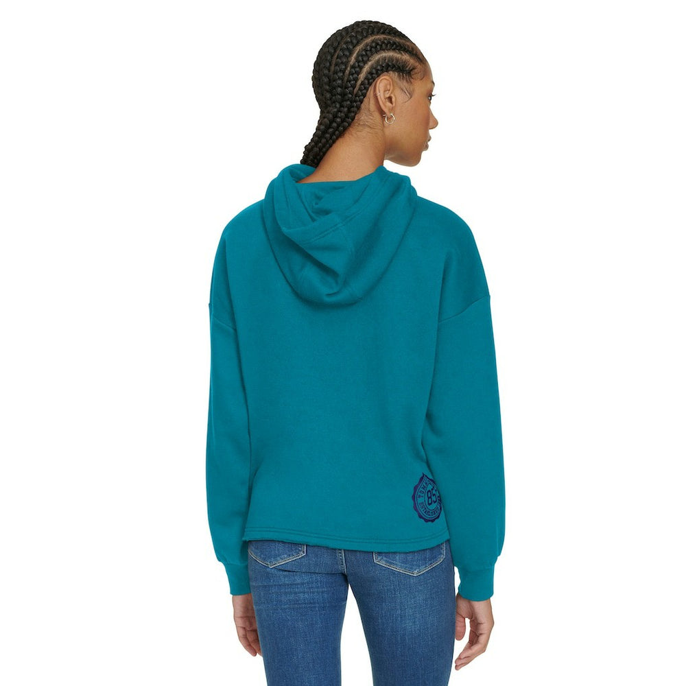 NBA Charlotte Hornets Tommy Jeans Women's Stella Cropped Pullover Hoodie
