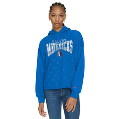 NBA Dallas Mavericks Tommy Jeans Women's Stella Cropped Pullover Hoodie sale