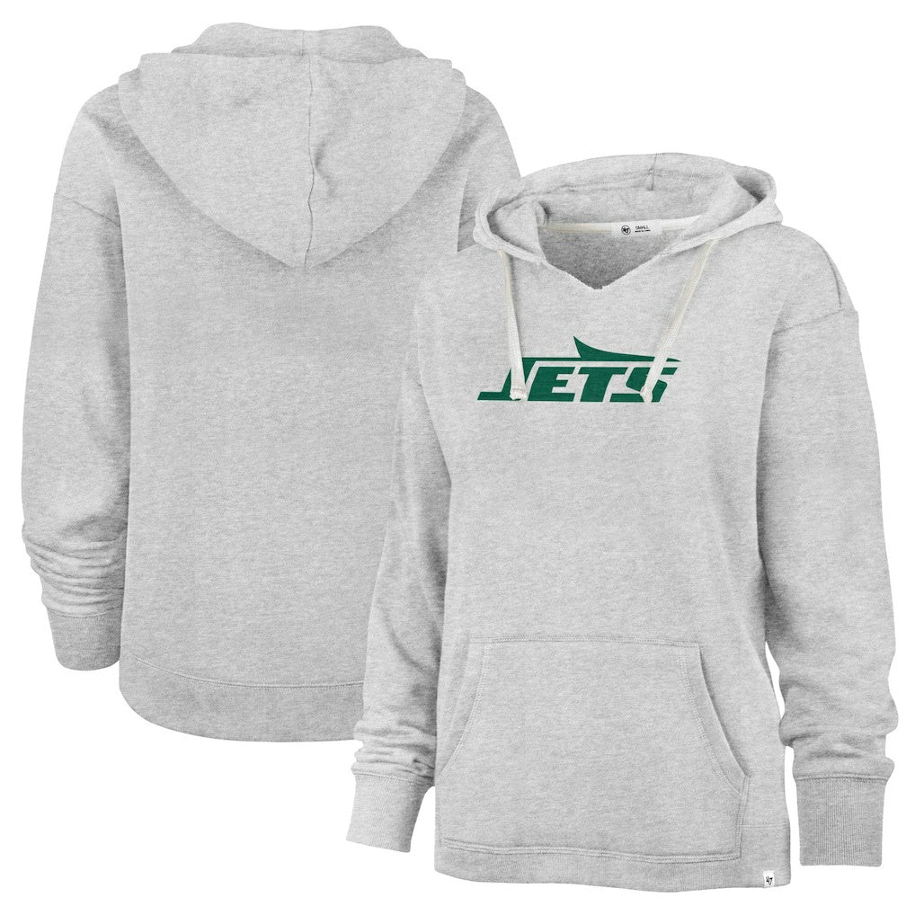 '47 Women's Premier Kennedy V-Neck Pullover Hoodie - New York Jets