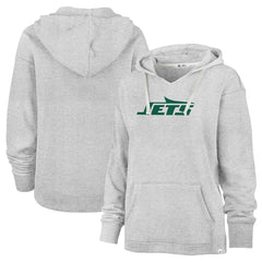 '47 Women's Premier Kennedy V-Neck Pullover Hoodie - New York Jets