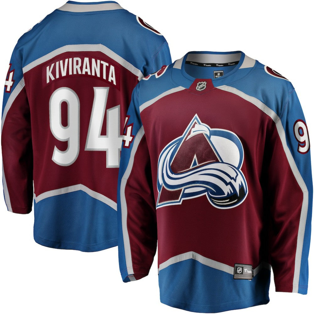 NHL Maroon Joel Kiviranta Colorado Avalanche Fanatics Home Premier Breakaway Player Jersey