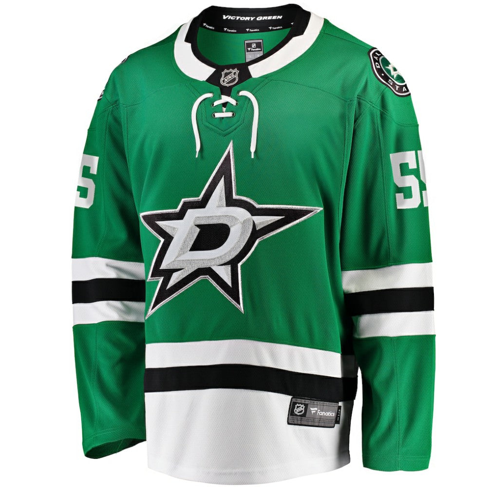 NHL Kelly Green Thomas Harley Dallas Stars Fanatics Home Premier Breakaway Player Jersey