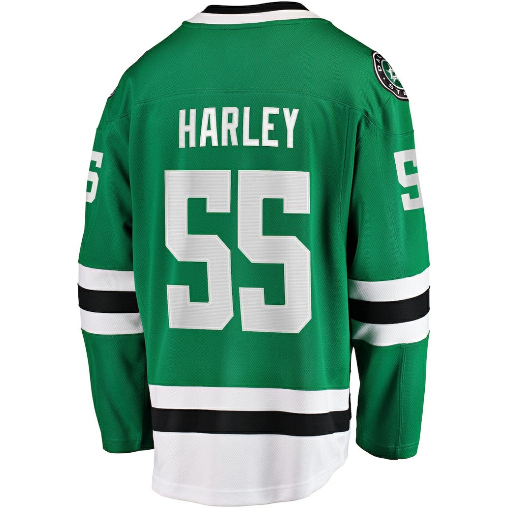 NHL Kelly Green Thomas Harley Dallas Stars Fanatics Home Premier Breakaway Player Jersey