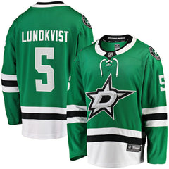 NHL Kelly Green Nils Lundkvist Dallas Stars Fanatics Home Premier Breakaway Player Jersey