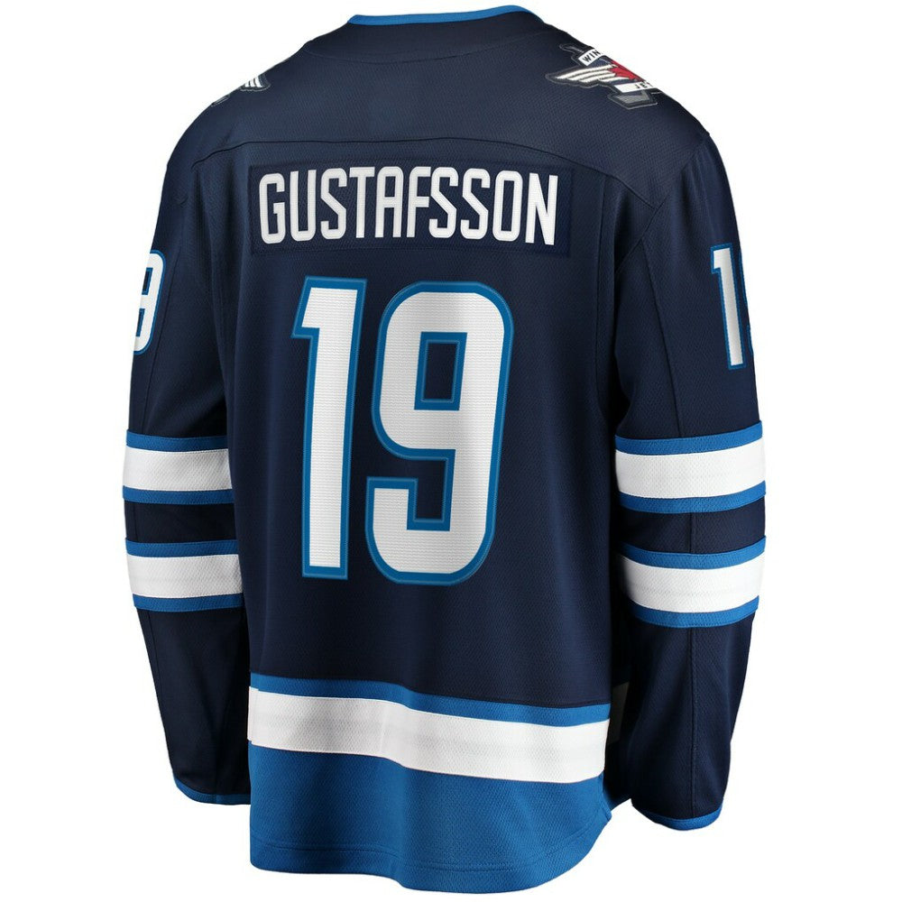 NHL Navy David Gustafsson Winnipeg Jets Fanatics Home Premier Breakaway Player Jersey