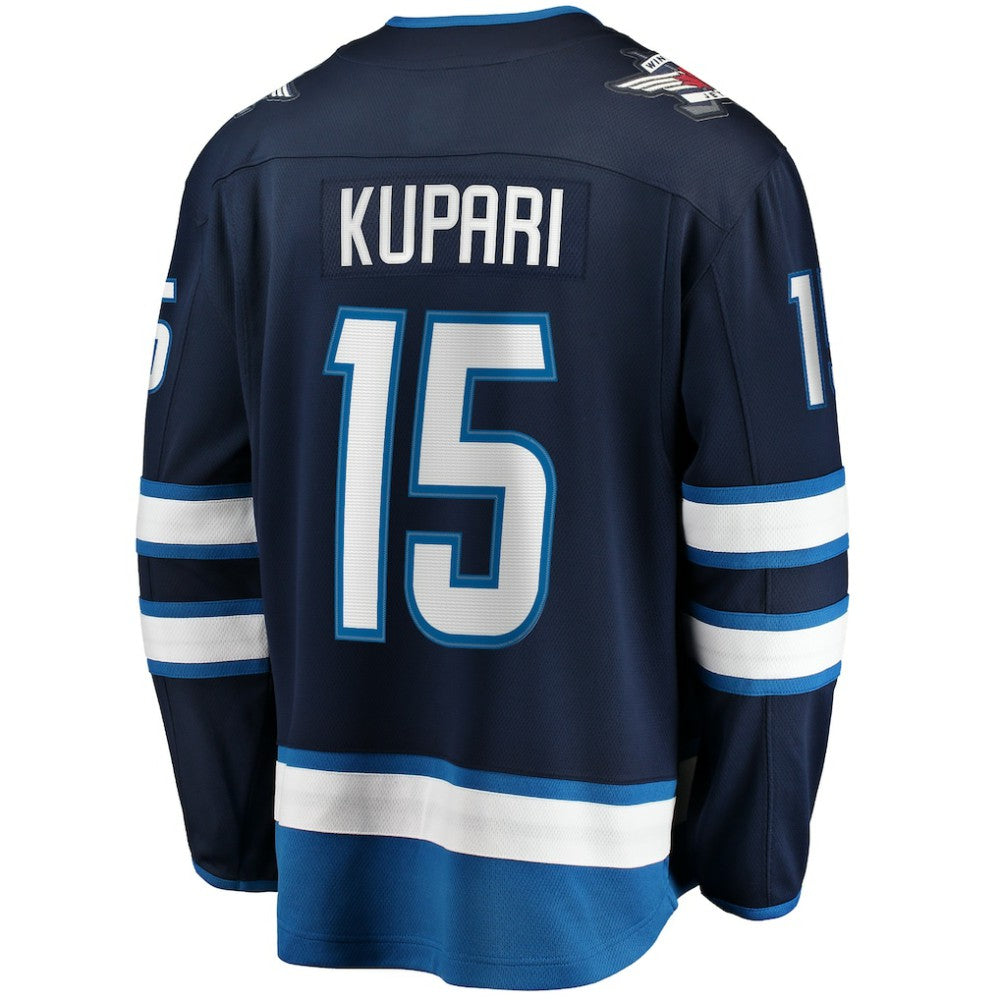 NHL Navy Rasmus Kupari Winnipeg Jets Fanatics Home Premier Breakaway Player Jersey