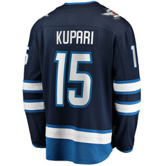 NHL Navy Rasmus Kupari Winnipeg Jets Fanatics Home Premier Breakaway Player Jersey