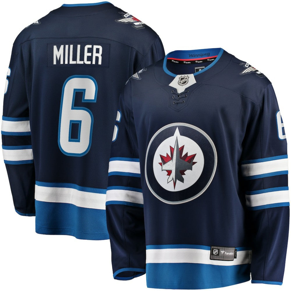 NHL Navy Colin Miller Winnipeg Jets Fanatics Home Premier Breakaway Player Jersey