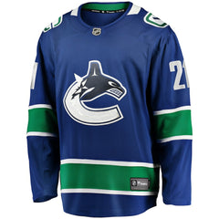 NHL Blue Nils Hoglander Vancouver Canucks Fanatics Home Premier Breakaway Player Jersey