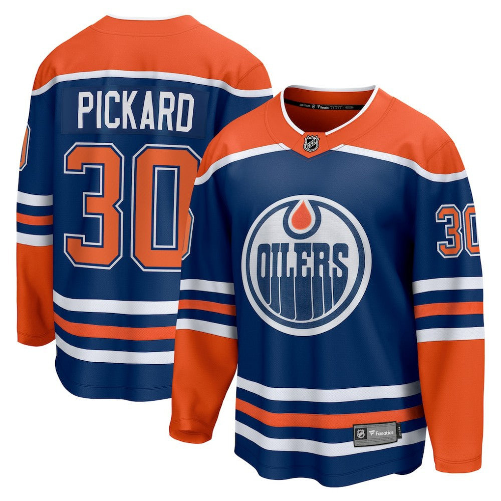 NHL Royal Calvin Pickard Edmonton Oilers Fanatics Home Premier Breakaway Player Jersey