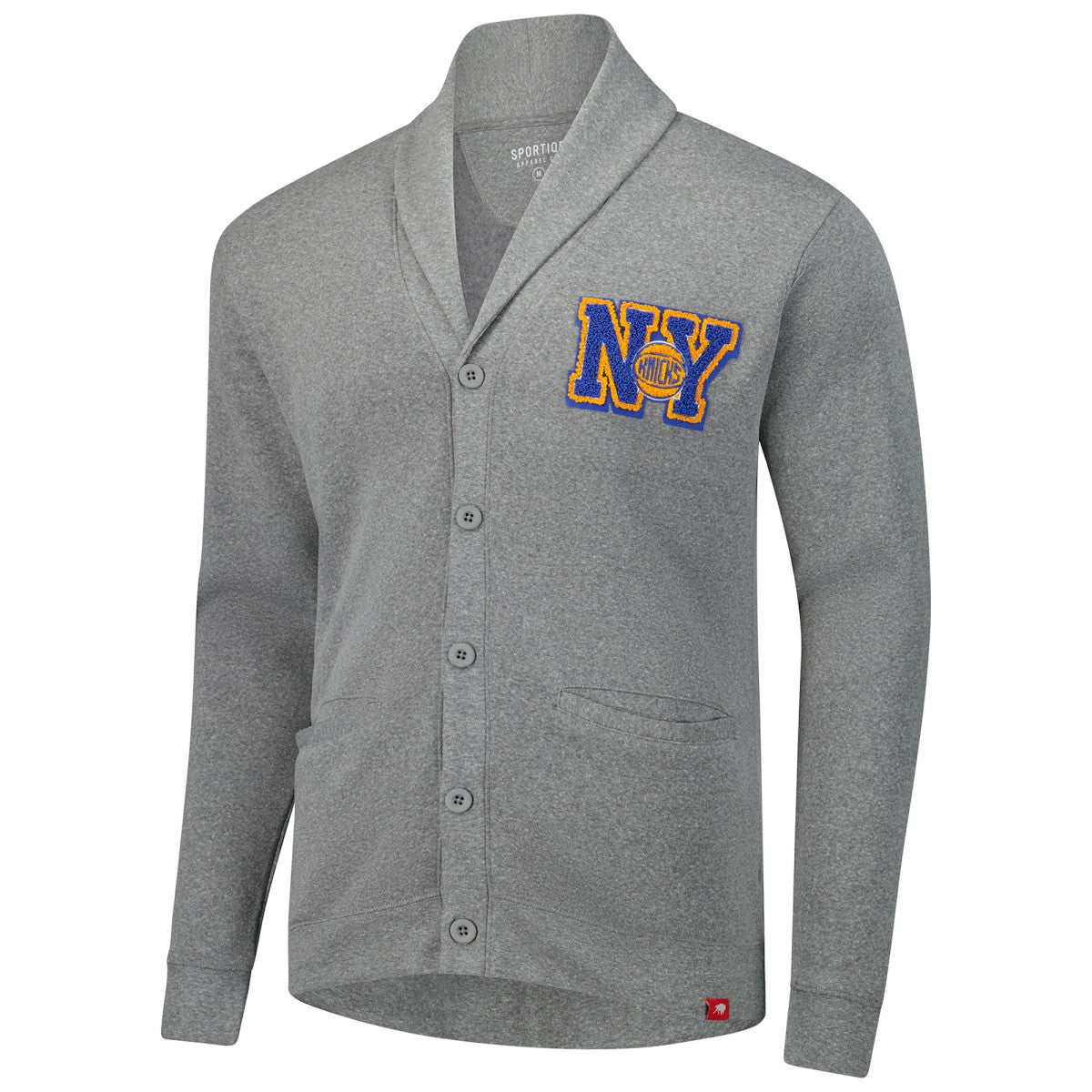 NBA New York Knicks Sportiqe Unisex Henshaw Full-Button Cardigan Sweater