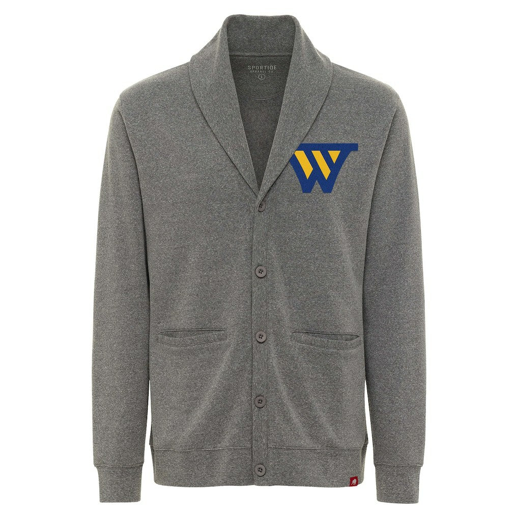 NBA Golden State Warriors Sportiqe Unisex Henshaw Long Sleeve Full-Button Cardigan Sweater sale