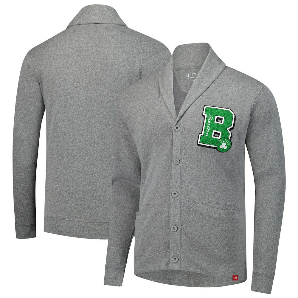 NBA Boston Celtics Sportiqe Unisex Henshaw Full-Button Cardigan Sweater