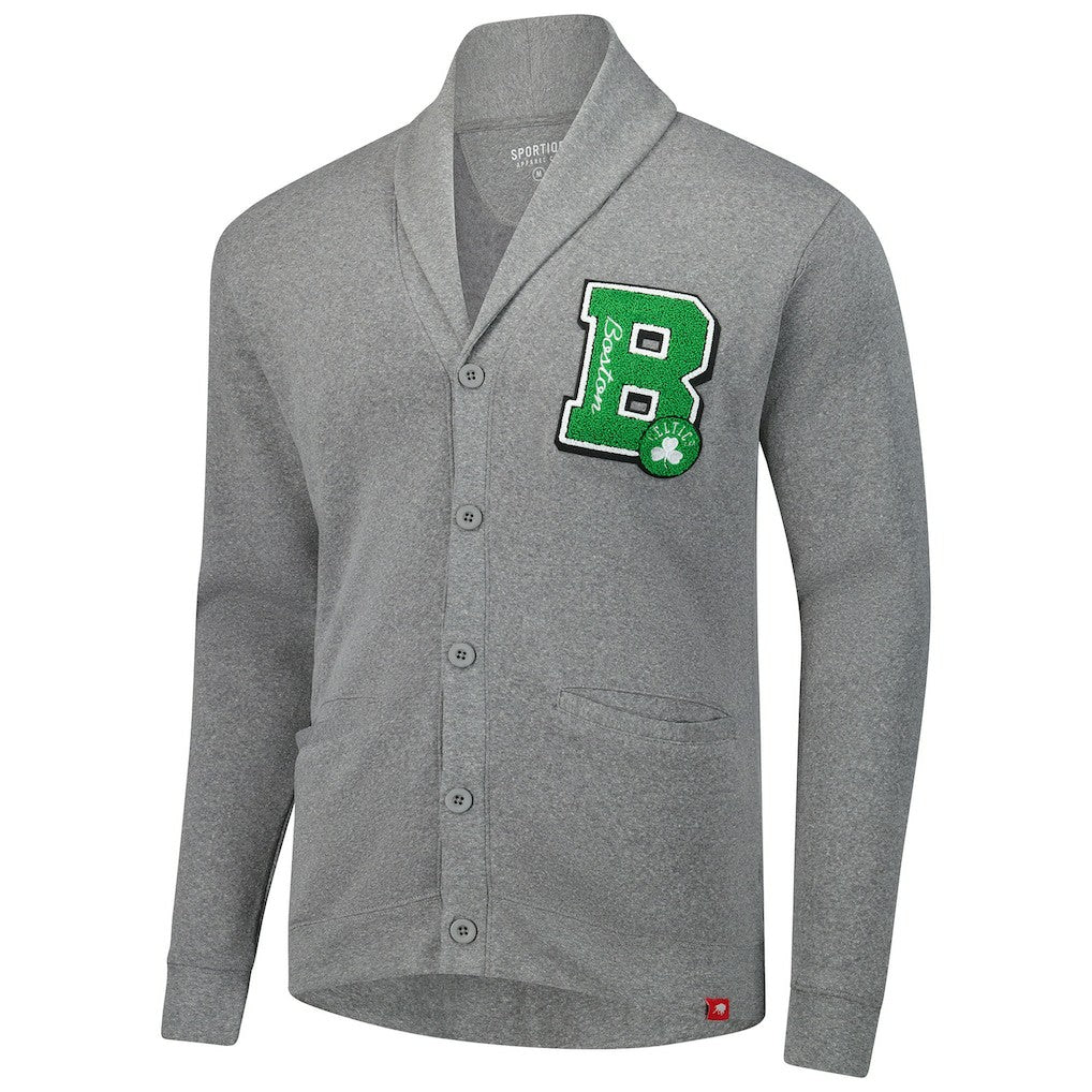 NBA Boston Celtics Sportiqe Unisex Henshaw Full-Button Cardigan Sweater