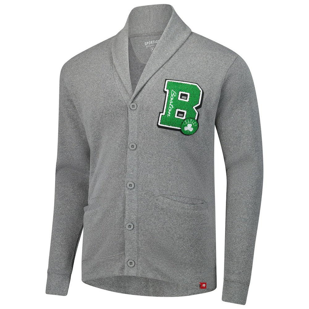 NBA Boston Celtics Sportiqe Unisex Henshaw Full-Button Cardigan Sweater