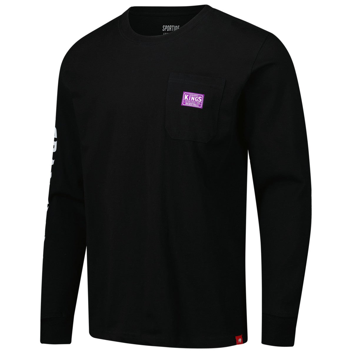 NBA Sacramento Kings Sportiqe Unisex Wales Heavyweight Pocket Long Sleeve T-Shirt