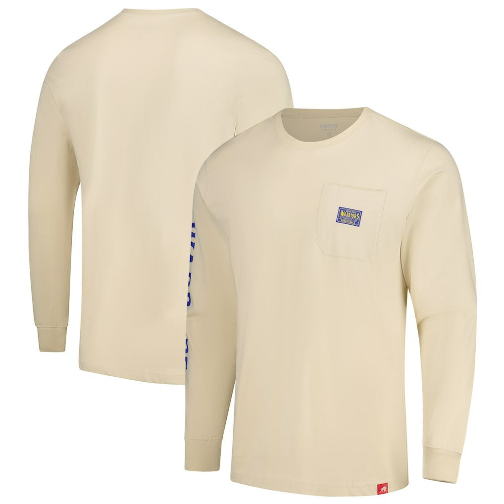 NBA Golden State Warriors Sportiqe Unisex Wales Heavyweight Pocket Long Sleeve T-Shirt sale