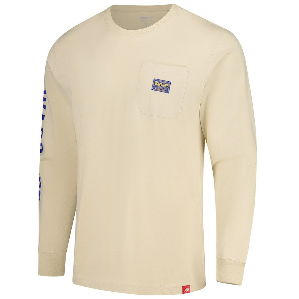 NBA Golden State Warriors Sportiqe Unisex Wales Heavyweight Pocket Long Sleeve T-Shirt sale