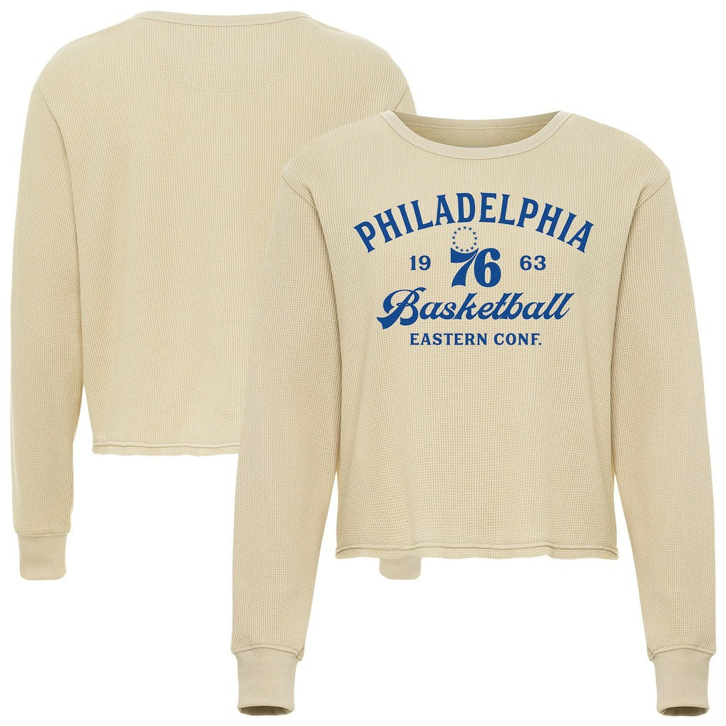 NBA Philadelphia 76ers Sportiqe Unisex High Country Collection Cullen Waffle Knit Long Sleeve T-Shirt