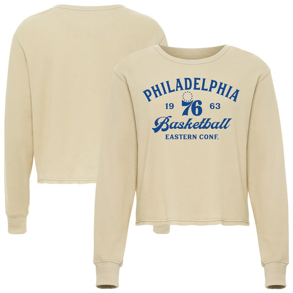 NBA Philadelphia 76ers Sportiqe Unisex High Country Collection Cullen Waffle Knit Long Sleeve T-Shirt