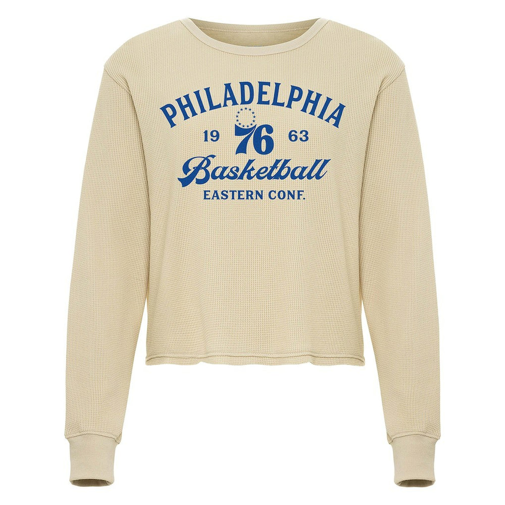NBA Philadelphia 76ers Sportiqe Unisex High Country Collection Cullen Waffle Knit Long Sleeve T-Shirt