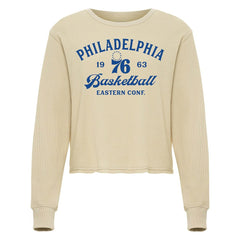 NBA Philadelphia 76ers Sportiqe Unisex High Country Collection Cullen Waffle Knit Long Sleeve T-Shirt