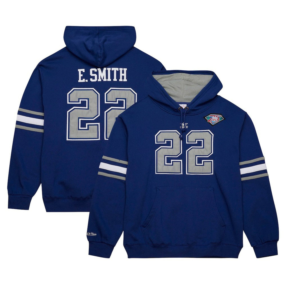 Emmitt Smith  Retired Player Name & Number Pullover Hoodie - Dallas Cowboys