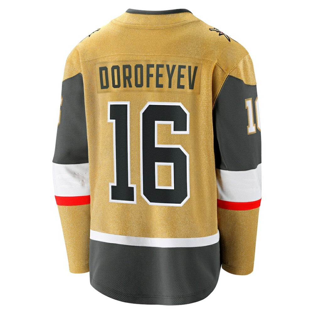 NHL Gold Pavel Dorofeyev Vegas Golden Knights Fanatics Premier Breakaway Player Jersey