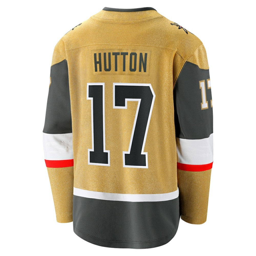 NHL Gold Ben Hutton Vegas Golden Knights Fanatics Home Premier Breakaway Player Jersey