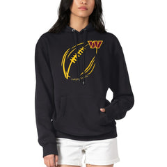 G-III 4Her by Carl Banks Women's Football Logo Fleece Tri-Blend Pullover Hoodie - Washington Commanders